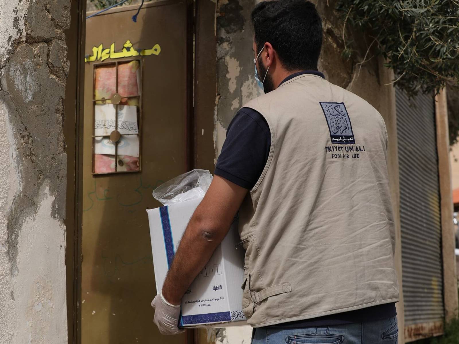 Family Sponsorships Food Parcels Distribution By Tkiyet Um Ali